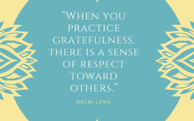 When you practice gratefulness, there is a sense of respect toward others.