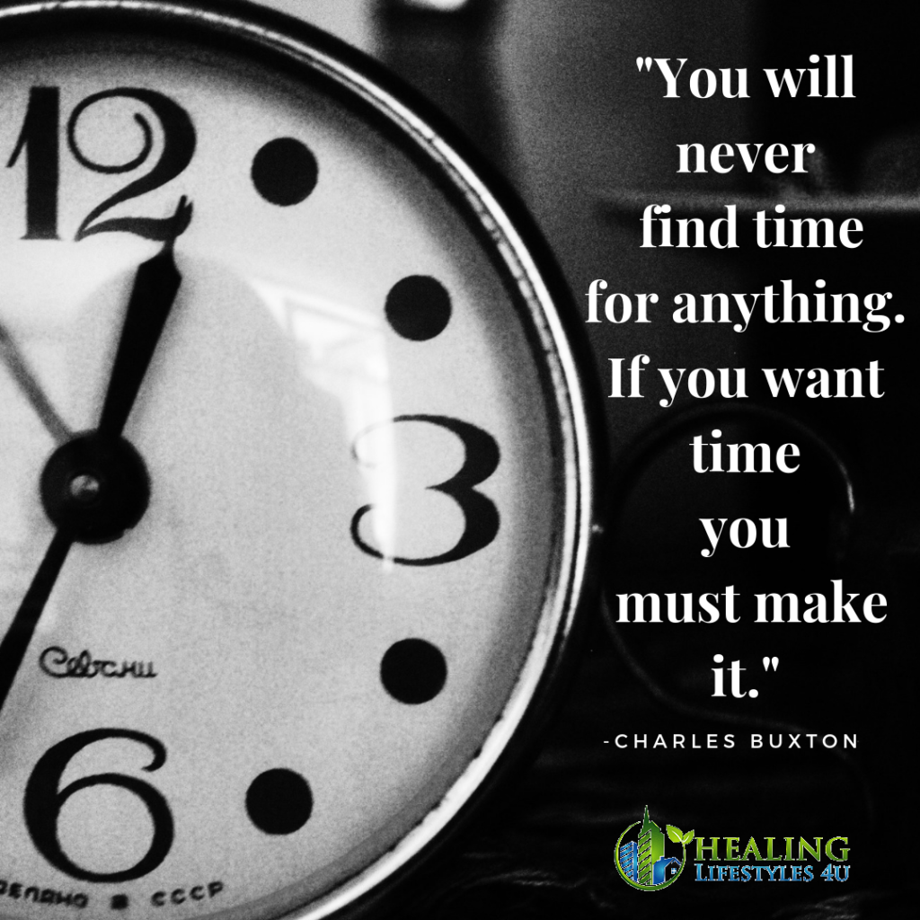 You will never find time for anything. If you want time you must make ...