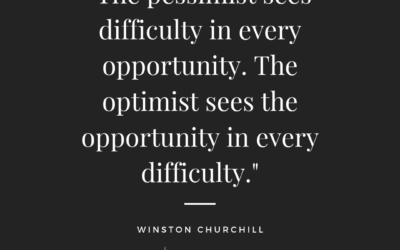 The pessimist sees difficulty in every opportunity. The optimist sees the opportunity in every difficulty.